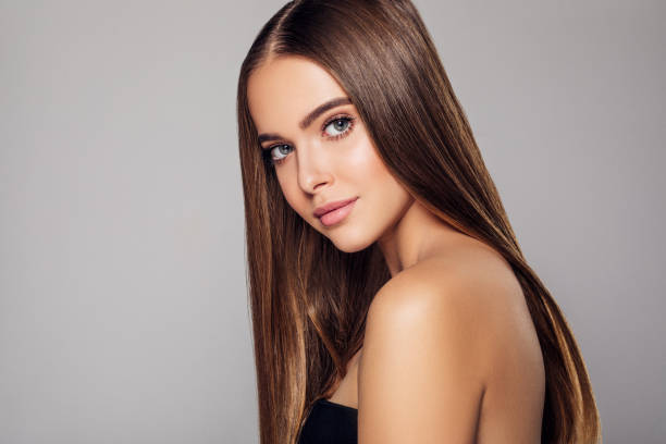 istock Beautiful woman with natural soft make-up 1192348525