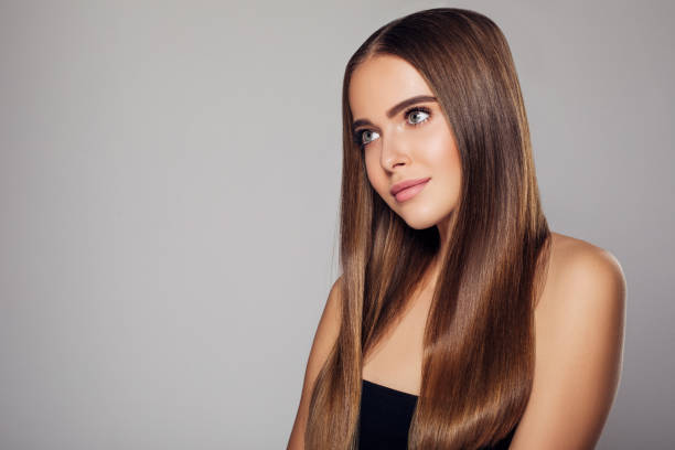 istock Beautiful woman with natural soft make-up 1192351508