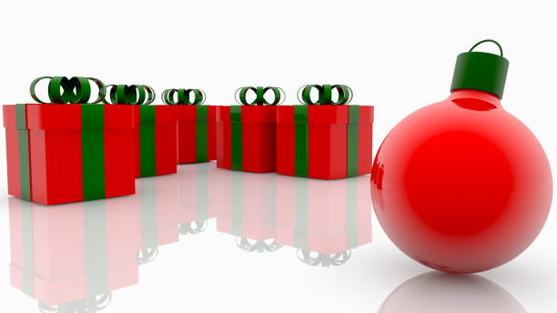 istock Christmas gift boxes and decoration concept 1192352545