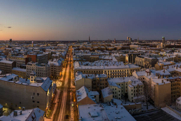 istock Beautiful Riga old town panoramic view 1192352615