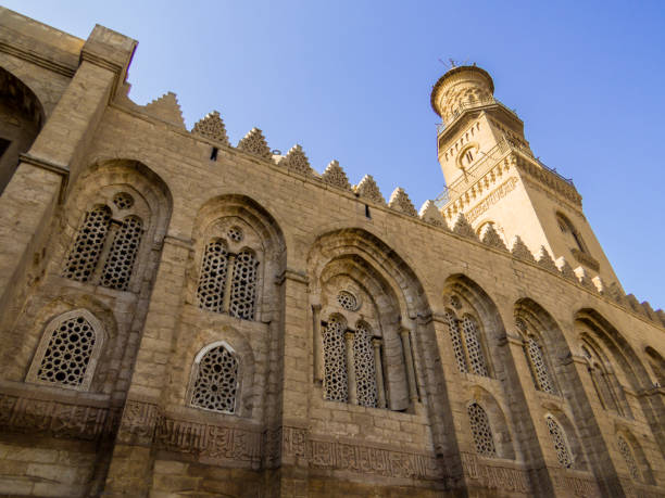 mosquée al azhar, le caire, egypte - al azhar photos et images de collection