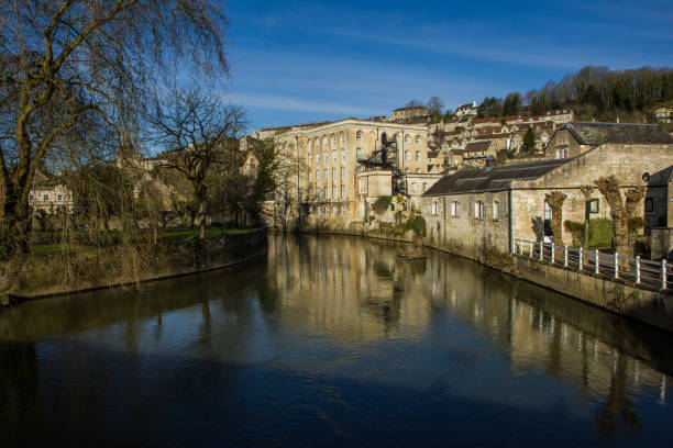 istock the calm historic town Bradford on Avon 1192360106