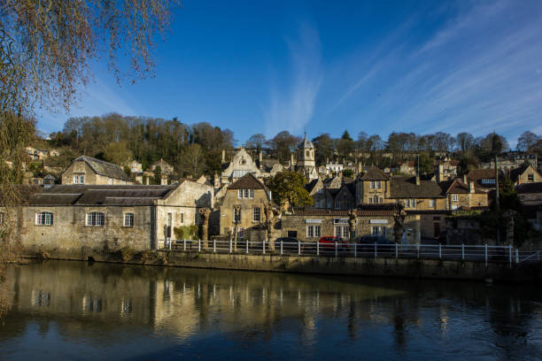 istock the calm historic town Bradford on Avon 1192360134