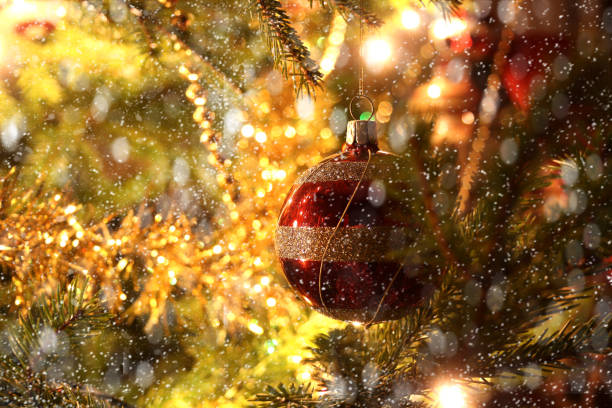 istock Christmas and New Year holidays background. Selective focus 1192363886