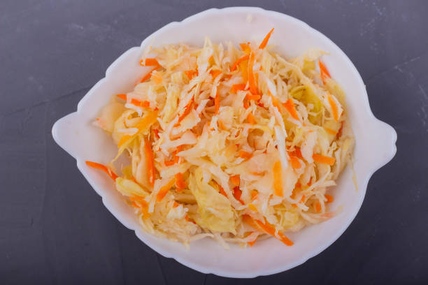 istock Sauerkraut in a white bowl 1192364062