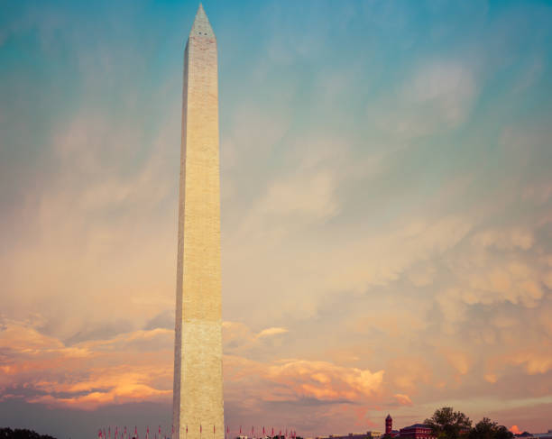 istock Panorama of the Washington Monument during sunset 1192369694