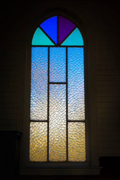 istock antique stained glass window. 1192378147