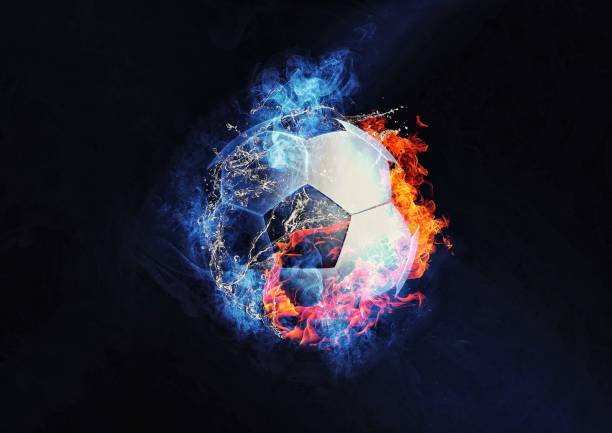 Abstract soccer ball Abstract soccer ball competition heat stock pictures, royalty-free photos & images