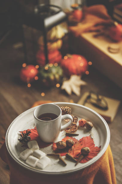 istock High above angle of assorted table for tea or coffee time 1192383733