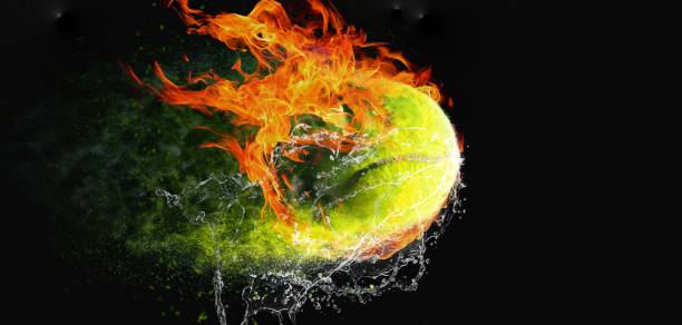 istock Abstract tennis ball 1192383932