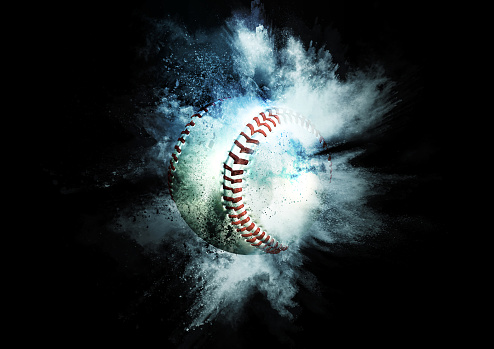 Abstract baseball ball