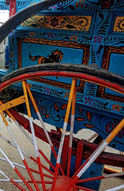 istock Horse cart (tonga) big colorful wheel artwork 1192387799