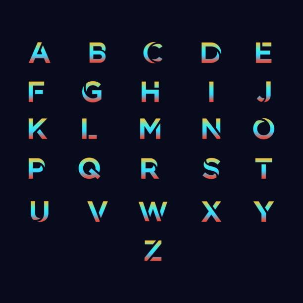 Alphabet Illustration Vector Template Alphabet Illustration Vector Template. Suitable for Creative Industry, Multimedia, entertainment, Educations, Shop, and any related business. typing illustrations stock illustrations
