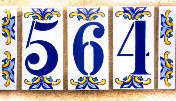 istock Colorful Ceramic Number 564 Street Address Tile 1192391271