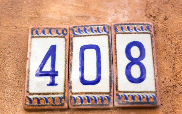 istock Colorful Ceramic Number 314 Street Address Tile 1192391543