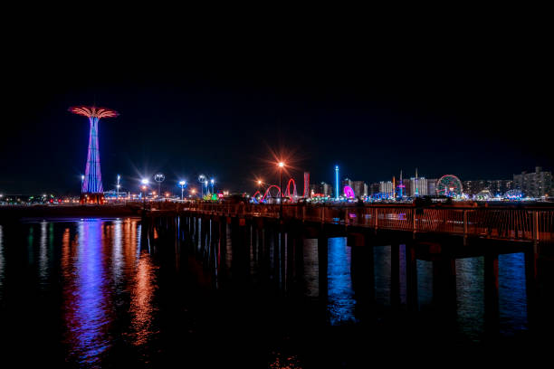 istock Coney Island Pier at Night 1192393471