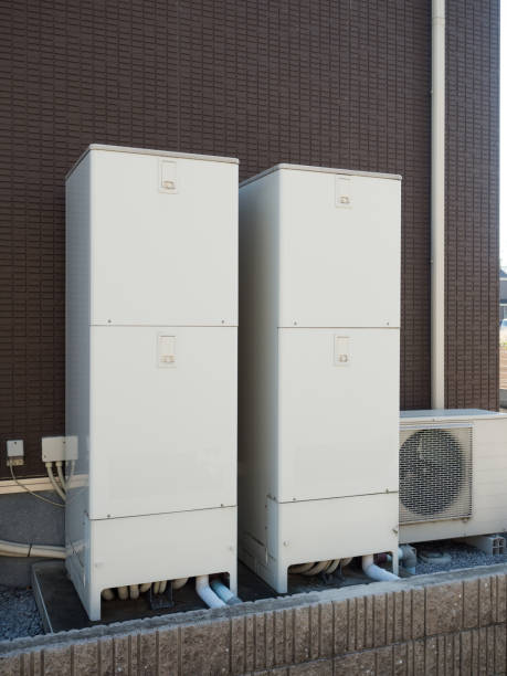 istock Residential heat pump water heater 1192398480