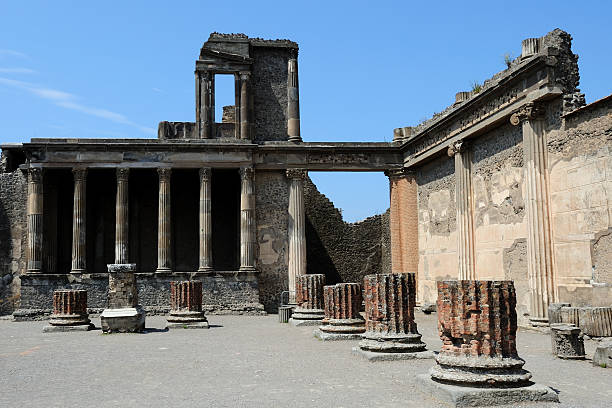 istock Ruins of the Basilica at Pompeii 119240122