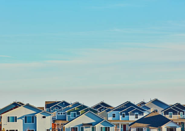 tło mieszkaniowe - housing development zdjęcia i obrazy z banku zdjęć