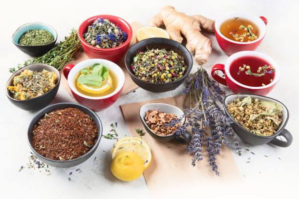 istock Different kinds of herbal tea. 1192417264