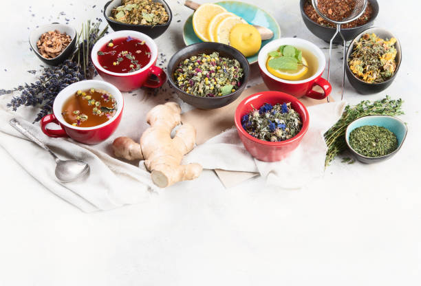 istock Different kinds of herbal tea. 1192417273