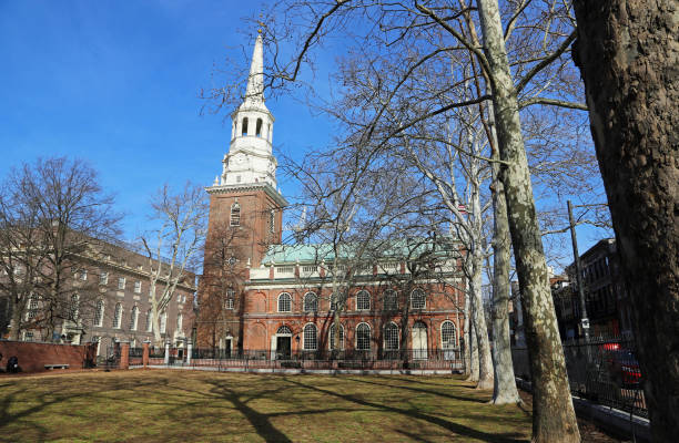 istock Landscape with Christ Church, 1744 1192418177