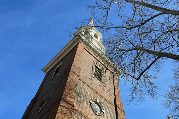 istock The tower on blue sky, Christ Church, 1744 1192418222