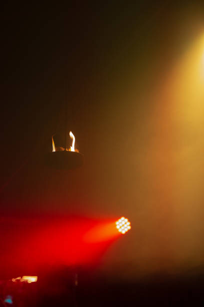 istock wax candlelight on xmas medieval market 1192419868