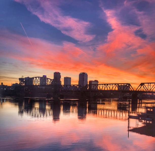 istock Colorful Sunset over the City 1192420262