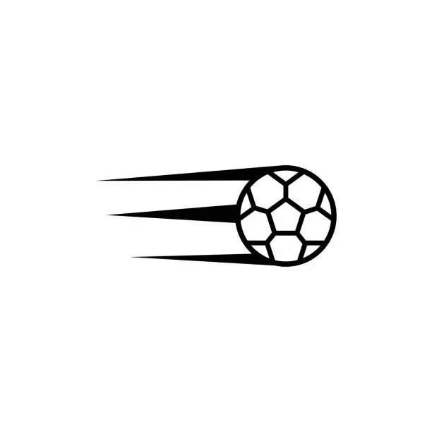 Vector illustration of Soccer ball vector icon flat style illustration for web, mobile, , application and graphic design.