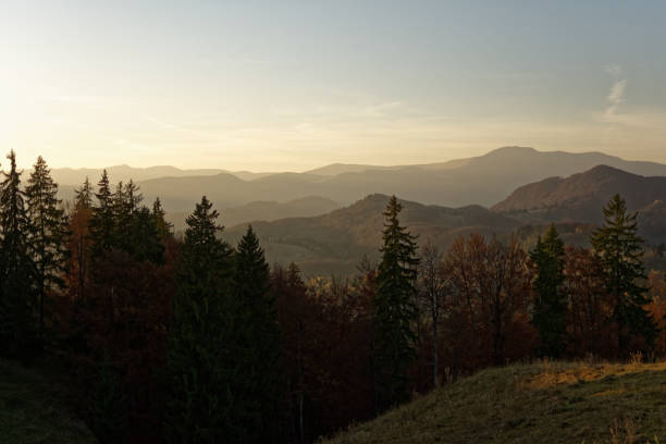 istock Sunset in the mountains 1192432377