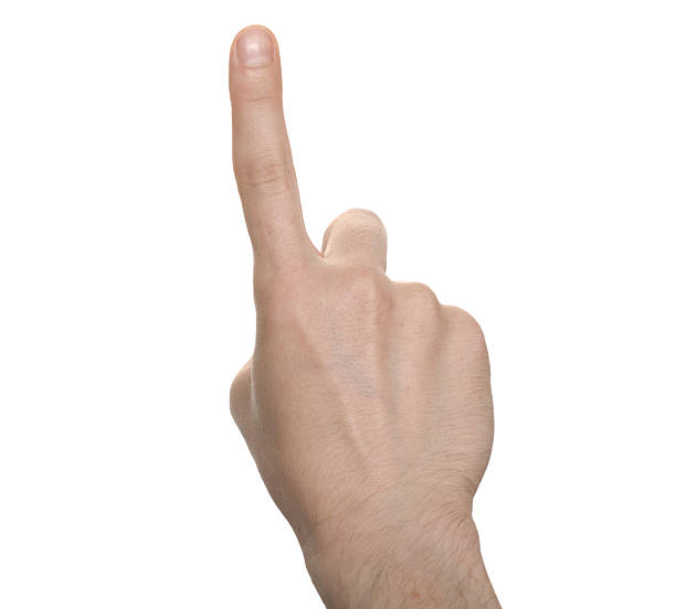 istock well shaped business man hand count isolated over white. one 119243262