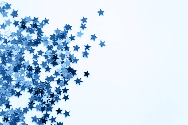 istock Festivein classic blue color stars 1192438725