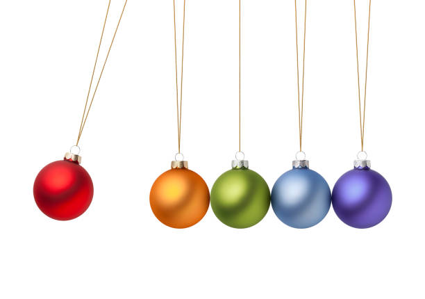 istock Balancing Christams balls Newton's cradle 1192438867