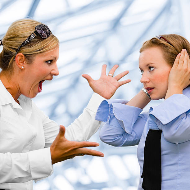 istock Screaming businesswoman 119244240