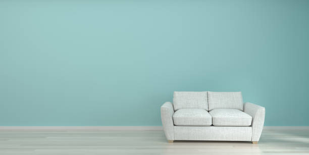 istock sofa in front of the empty wall 3d rendering modern home design,mockup element for graphic design wall mockup 1192443621