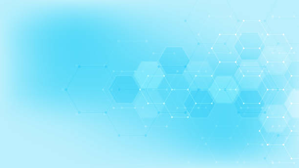 istock Abstract medical background with hexagons shape pattern. Concepts and ideas for healthcare technology, innovation medicine, health, science and research. 1192445529