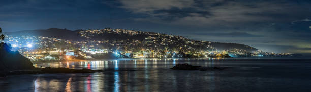 Laguna Beach Lights stock photo