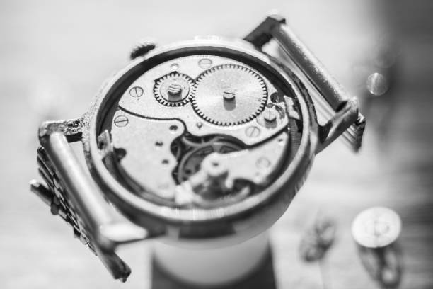 istock Watchmaker's workshop, mechanical watch repair 1192453036