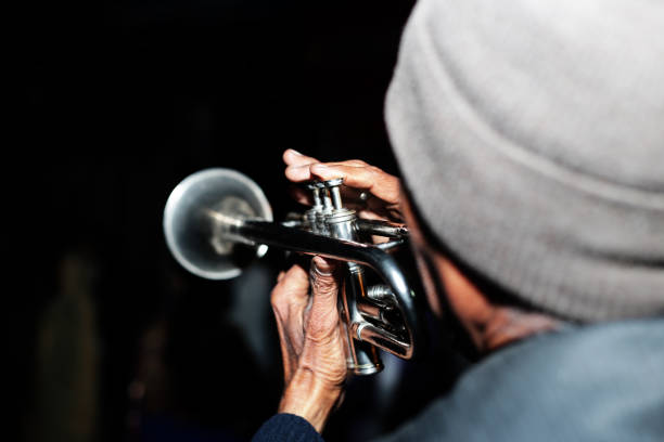 Musical instruments being played with enthusiasm at concert