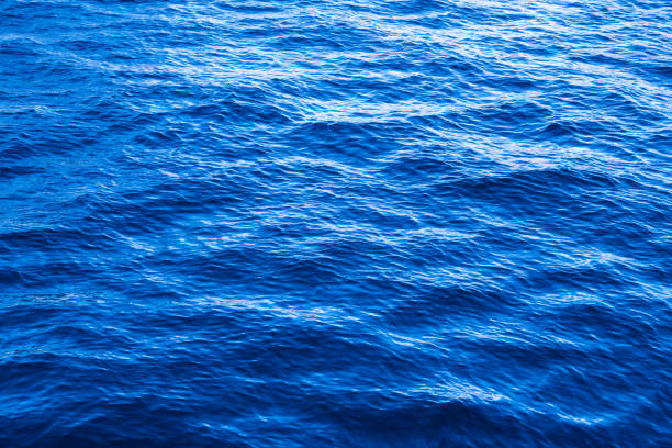 istock Navy Blue Sea Water Texture. Classic Blue Ocean Wave Surface Background 1192457496