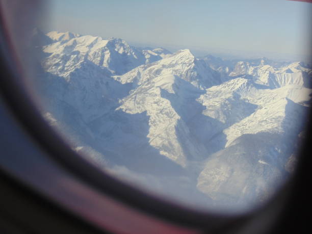 istock View of mountains from plane 1192459793