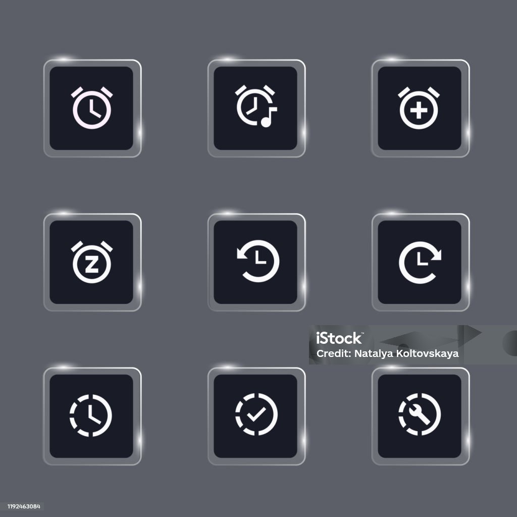 Glass Button Code Glass Button Setvector Illustration Stock Illustration - Download Image ...