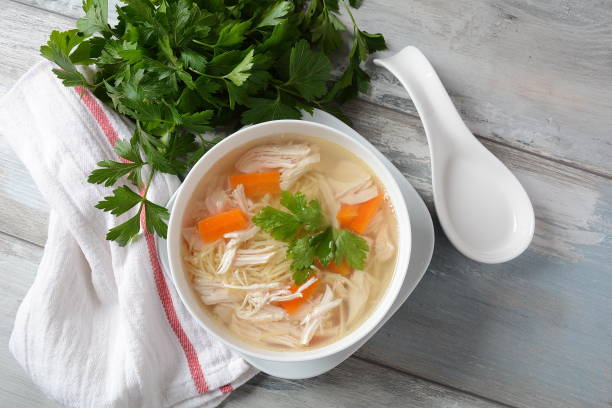 istock Chicken soup with noodles 1192465312