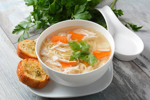 istock Chicken soup with noodles 1192465338