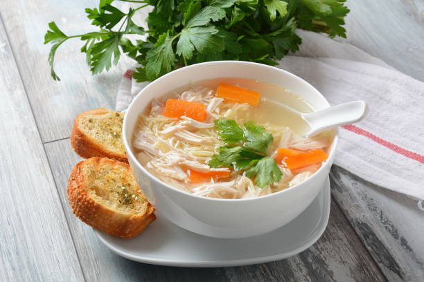istock Chicken soup with noodles 1192465341
