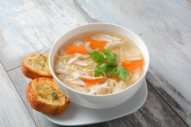 istock Chicken soup with noodles 1192465379