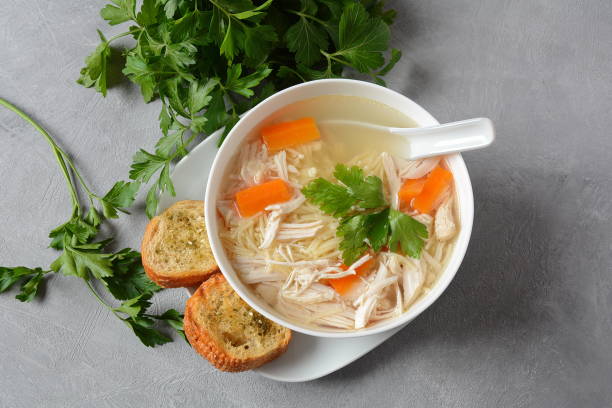istock Chicken soup with noodles 1192465931