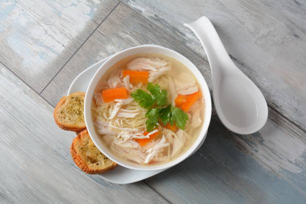 istock Chicken soup with noodles 1192465949