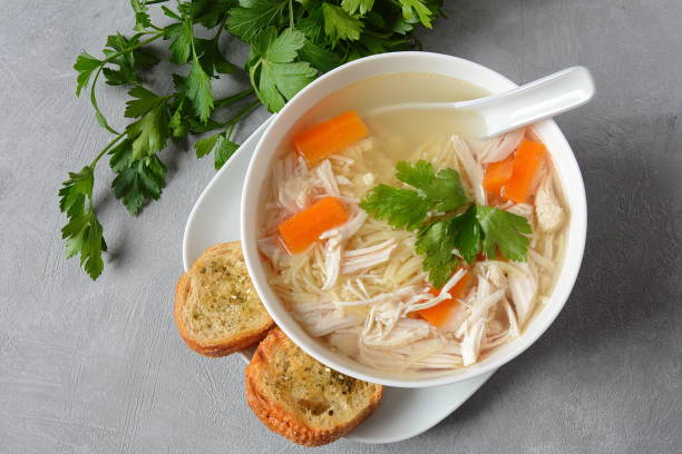 istock Chicken soup with noodles 1192465976